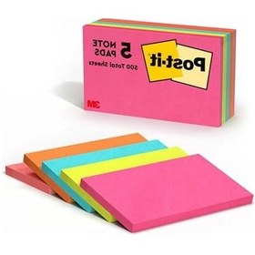 Resim Astarlı Not Kağıtları, 3" X 5" Boyutunda, 5'li Paket 