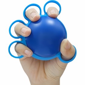 Resim El Kavrama Güç Antrenman Topu Mavi - Parmak ve El Egzersizi için Dokulu Tutuşlu Ergonomik Tasarım, Atletler, Terapistler & Fitness Meraklıları için Dayanıklı Elektriksiz Güçlendirici, Spor Salonu Aksesuarları 