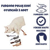 Resim FurGone Peluş Kedi Oyuncağı 3 Adet 