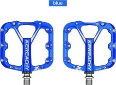 Resim Kereachy 3 Rulmanlı Alüminyum Alaşımlı Mtb Freeride Bmx Geniş Platform Bisiklet Pedalı Mavi 