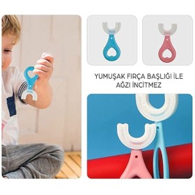 Resim Mas Lord U Şekli Bebek Diş Fırçası 2 Adet (6-12 YAŞ)(PEMBE PEMBE) 