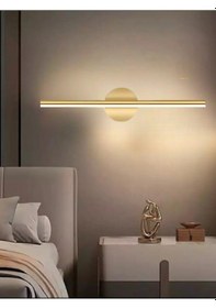 Resim Ömür Avize Modern Kablosuz Tak Çalıştır Ledli Pilli Aplik Banyo Tablo Ayna Aydınlatma Eskitme Gold Pil Dahildir Beyaz 