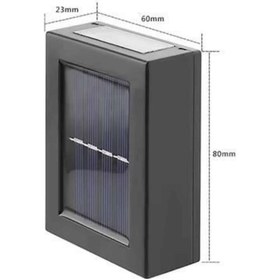 Resim Cosmotex Yeni Model Solar Çift Taraflı Duvar Lambası Dekoratif Duvar Lambası 