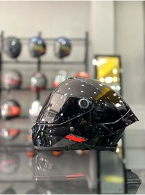 Resim MT Helmets Thunder 4 Gloss Black Kask ŞEFFAF VİZÖRLÜ 