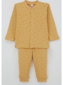 Resim Breeze Erkek Bebek Pijama Takımı Mini Geometrik Şekiller 4 Ay-1 Yaş, Hardal Sarı Hardal Sarı 