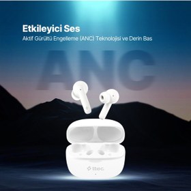 Resim Ttec AirBeat 2KM154 Pro ANC Gerçek Kablosuz TWS Bluetooth Kulaklık 