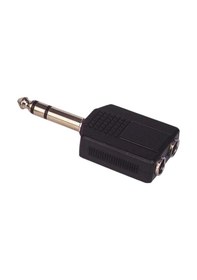 Resim Ayt 6.3 Mm Stereo Erkek 6.3 Mm Stereo Dişi X 2 Çevirici Jack 