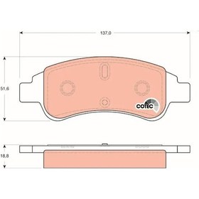 Resim Opel Corsa F On Fren Balatasi 1.2 2020-2024 Trw Gdb1563 