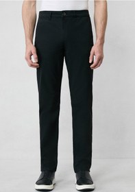 Resim Kigili Regular Fit Standart Kesim Likralı Esnek Yandan Cep Kanvas / Chino Pantolon 