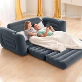 Resim Karokstore Efsane Kamp - Yatak Olabilen Şişme Koltuk - Pompa Hediyeli - 203 * 224 * 66CM 