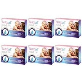 Resim Nazal Burun Aspiratör 12'Li Yedek Uç 12 Adetlik 6 Paket Yedek Uç (Otribebeuyumlu) 6 Paket Nazal Asp 