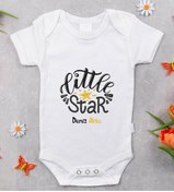 Resim Bitmeyen Kartuş Bk Kids Isimli Little Star Tasarımlı Bebek Body Zıbın - Model 1 