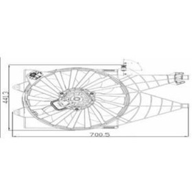 Resim KALE 13501005 FAN MOTORU LINEA 1.6 AC DAVLUMBAZLI 