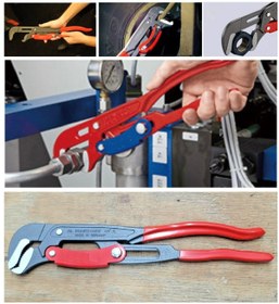 Resim Depolife Fort Pense Papağan Pense ingiliz boru anahtarı Yaylı Ayarlı Düğmeli Cobra Musluk Boru Anahtar 