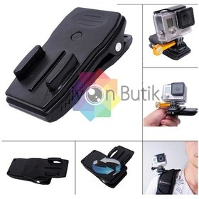 Resim Sjcam Xiaomi Yi Eken Soocoo Gopro Uyumlu 360 Derece Klips Kelepçe 