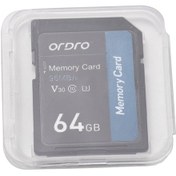 Resim Ordro Ordro 64gb Hafıza Kartı V30 Sınıf 10 Kart Dijital Siyah 