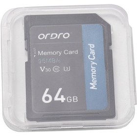 Resim Ordro Ordro 64gb Hafıza Kartı V30 Sınıf 10 Kart Dijital Siyah 