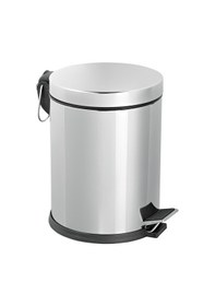 Resim Foreca Paslanmaz Pedallı Çöp Kovası 5 Lt Çelik 