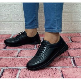 Resim Voyager 8439 Siyah Üst Sınıf Hakiki Deri Full Ortapedik Bağacaklı 