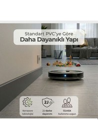 Resim Espumo Kompozit Süpürgelik 8 cm Antrasit | Suya Dayanıklı Parke Duvar Süpürgelik 2,40 m ESP205 