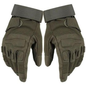 Resim SİNGLE SWORD L Haki Taktik Eldiven Askeri Eldiven Bisiklet Eldiveni 