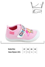 Resim Gezer 03377 Kız Çocuk Günlük Cırtlı Panduf Kreş Ayakkabı 