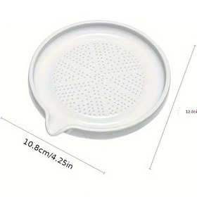 Resim Topnotch Beyaz 1 Parça Multifonksiyonel Porselen Manuel Zencefil Sarımsak Rendesi Mutfak Aleti 