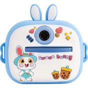 Resim Q7 Taşınabilir Fotoğraf Yazıcı ve Kamera BUNNY Mavi 