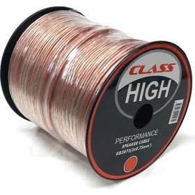 Resim Class 2X0.75MM 20METRE Hoparlör Seslendirme Kablosu Şeffaf 