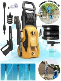 Resim Torima HPC-01 Sarı Yüksek Basınçlı Oto, Halı, Bahçe Temizleme ve Yıkama Makinesi - 2000W, 150 Bar 