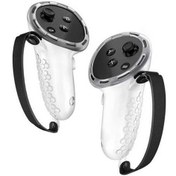 Resim Pazly Meta Quest 3 Vr Kolu Kılıfı Şeffaf Silikon - 1 Çift Kaymaz Şeffaf 