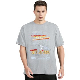 Resim Snapbuy Delorean Zaman Makinesi Pamuk Unisex T-shirt Geleceğe Dönüş Büyük Boy Spor Giyimgökyüzü Mavierkek Gökyüzü Mavi 