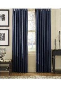 Resim Taç Blackout Karartma Fon Perde Saks Mavisi Mavi 