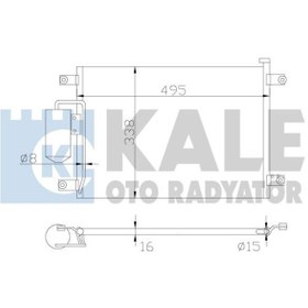Resim KALE 342635 Klima Radyatoru (SUZUKİ: GRAND VITARA 1.6-2.0-2.5 98-03 (M/T) 9531065d10 (WM551453) 9531065D10 