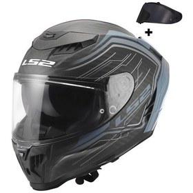 Resim Ls2 Dragon Karbon Subic Kapalı Kask Mat Mavi 