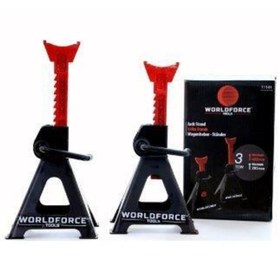 Resim WORLDFORCE TOOLS Worldforce 3 Ton 4 Ayaklı Kriko Standı Araba Araç Sehpası 2 Adet 