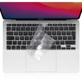 Resim Fibaks Macbook Pro 13 Inc 2020/2022 M1/m2 A2338 Şeffaf Klavye Koruyucu Sıvı Ve Toz Koruma Türkçe Klavye Ped 