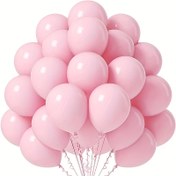 Resim 30 Adet Pembe Lateks Balon 12.7cm - Doğum Günü, Mezuniyet, Cinsiyet Açıklama & Prenses Partileri İçin Mükemmel - Tüm Mevsimler İçin Çok Yönlü Süslemeler, Doğum Günü Balonları 