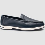 Resim Cabani %100 Hakiki Deri Lacivert Erkek Loafer Lacivert 