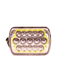 Resim Led Projektör Çalışma Lambası Dikdörtgen 15 Led 48W Beyaz Sarı 17,5 Cm 