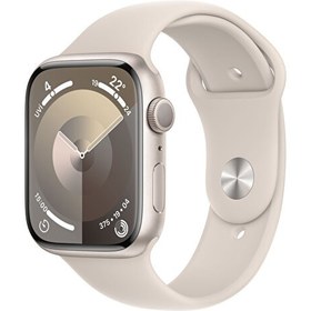 Resim Apple Watch Series 9 GPS 45mm Starlight Aluminium Case with Starlight Sport Apple