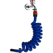 Resim Plasyay Spiral Wc Taharet Hortumu Rekorlu ve Duvara Sabitlemeli 110 Cm Mavi 