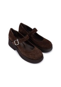 Resim Tamer Tanca Kadın Hakiki Deri Kahverengi Süet Topuklu Ayakkabı 434 1104 Bn Ayk Sk25-26 Kahve Suet Kahverengi 