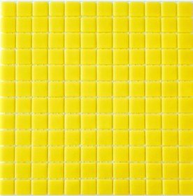 Resim MozaiKristaL Mutfak, Banyo, Havuz ve tüm yüzeyleri için 25x25 Civciv Sarısı Cam Mozaik. (1 Koli=1 m2 Fiyatıdır) 