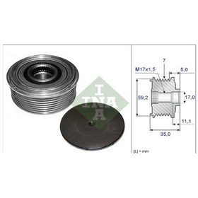 Resim Alternatör Kasnağı 535008710 Transit V184 01-07 2.4 Tdci Yc1u10a352ba 