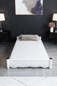 Resim ARGİMO Yavru Karyola Ranza Eki Yer Yatağı Baza Yatak Beyaz 