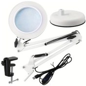 Resim Willowhaven Beyaz 10x Büyüteç Led Lamba 9cm Ayarlanabilir Parlaklık Ve Taban Beyaz 