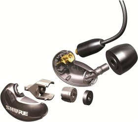 Resim Shure SE215 PRO Kablolu Kulaklıklar - Profesyonel Ses İzolasyonlu Kulaklıklar, Net Ses ve Derin Bas, Tek Dinamik Mikro Sürücü, Kulak Monitöründe Güvenli Oturma, artı Taşıma Çantası ve Fit Kiti - Siyah 