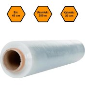 Resim 45 cm x 200 Metre Streç Film, 20 Micron Kalınlık 