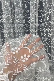 Resim Cortibo Eko 8049 Desenli Tül Perde (Pilesiz), 300 x 250 